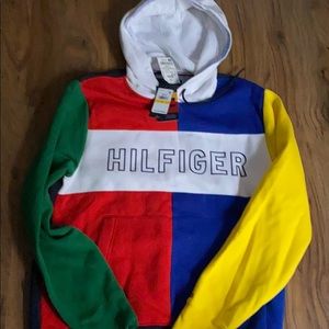 Tommy Hilfiger multi color block hoodie!